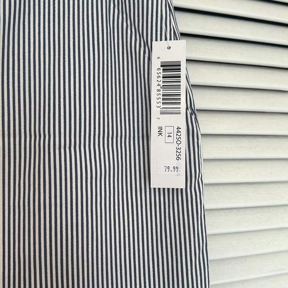 Tribal Blue and White Striped Skort - Picture 2 of 4